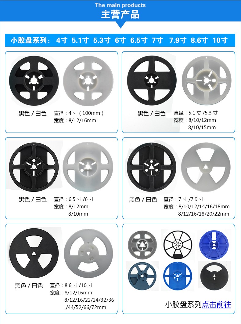 polystyrene plastic reels